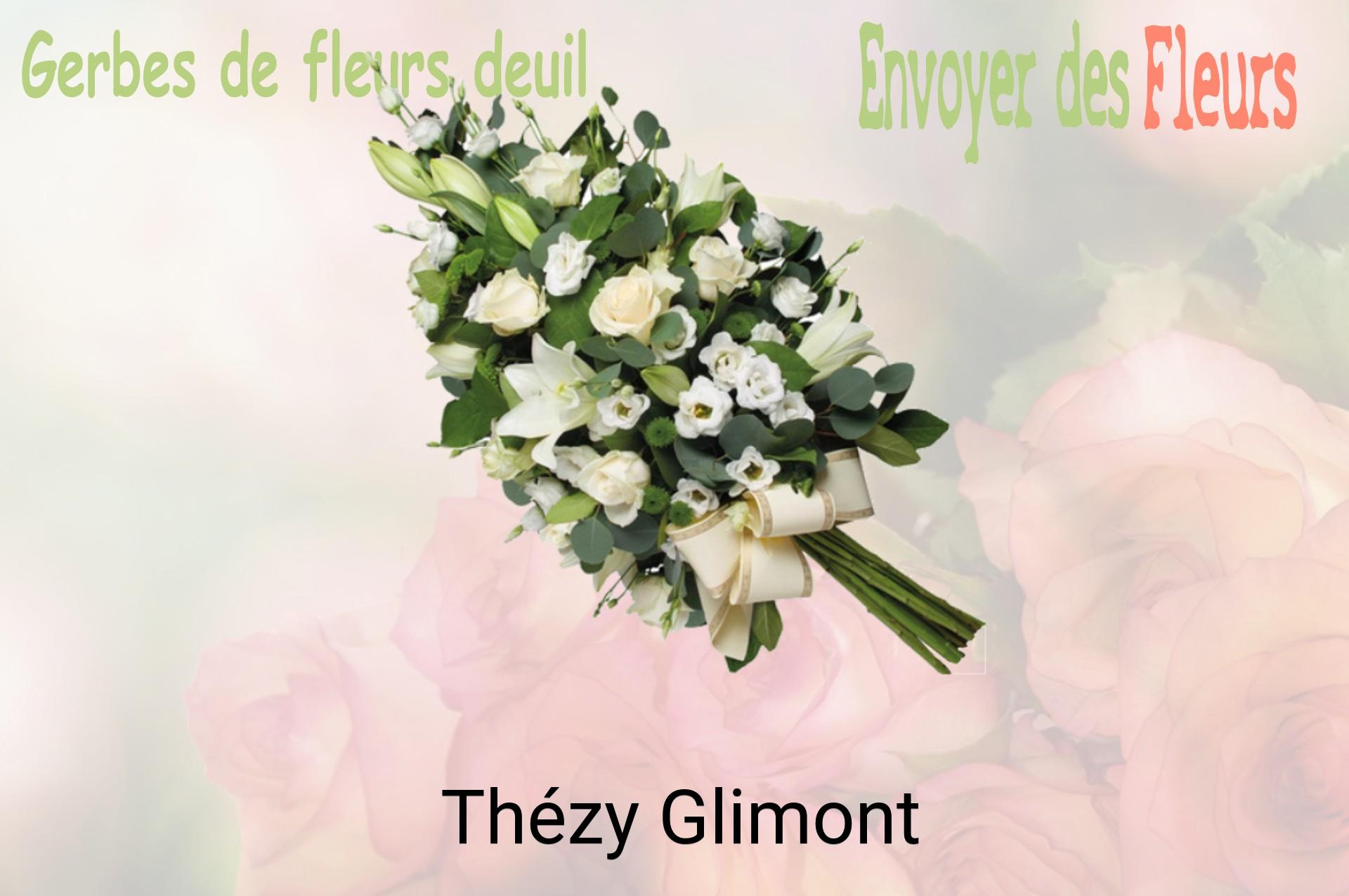 Gerbe de fleurs de deuil livrée à Thézy-Glimont